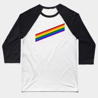 Rainbow Stripes Baseball T-Shirt